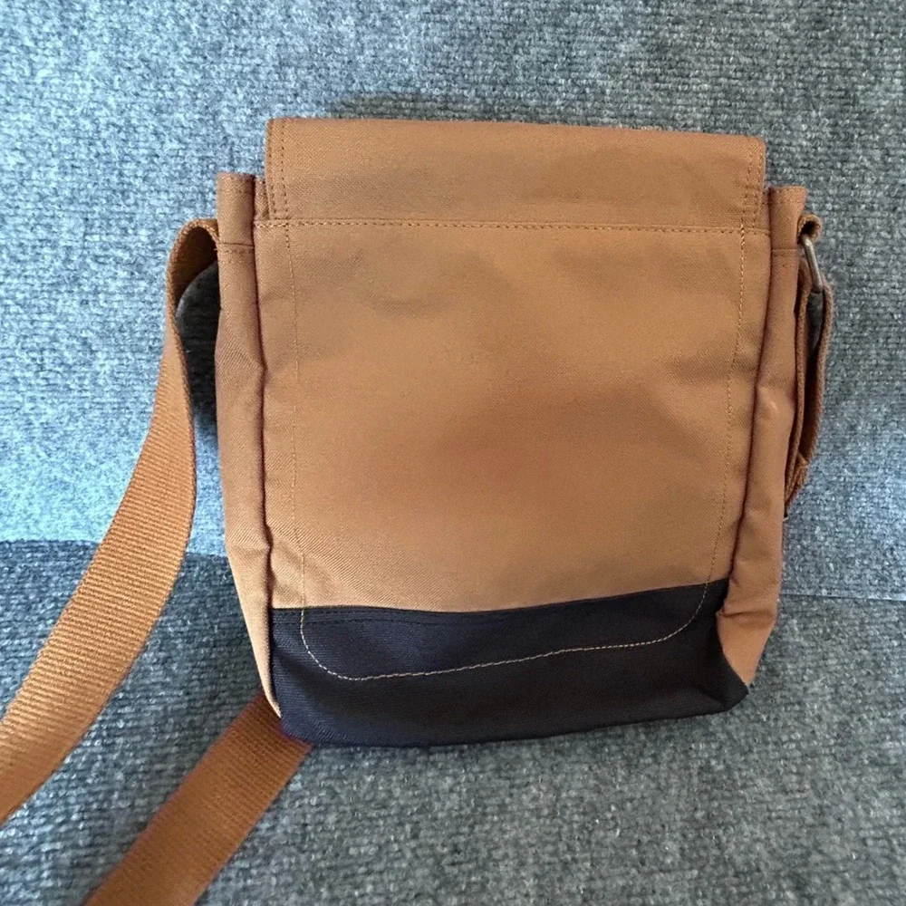 Carhartt Crossbody Snap Bag Brown Canvas Messenger Shoulder Bag B000037720199